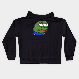 monkaS - White Outline Kids Hoodie